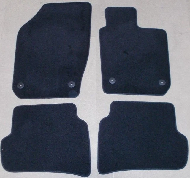 SEAT VW FRONT + Rear Black Floor Carpet Mats Set 6J POLO 6R 6R