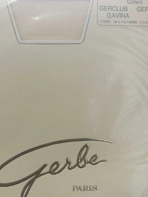 Collants Vintage GERBE GERCLUB Couleur Noire Taille 2 - Neufs Avec étiquettes