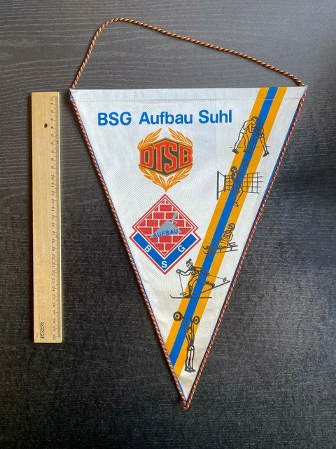 Ancien Petit Fanion / Wimpel - BSG Suhl Motor - Allemagne De L'Est