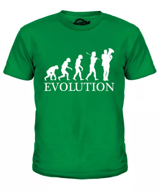 Euphonium Evolution Des Menschen Kinder T-Shirt Tee Jungen Mädchen Kleinkind