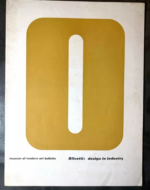 Vtg Orig. 1952 Olivetti Design In Industry Bulletin Of The Museum Of Modern Art