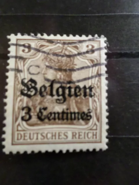 Belgien Besetzung Deutsche, 1914 Briefmarke 1, Entwertet, Belgium, Deutschland