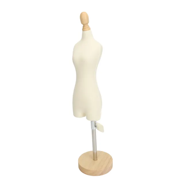 (1/3)Dress Model Female Mannequin Torso Can Be Fixed With Wooden Base For