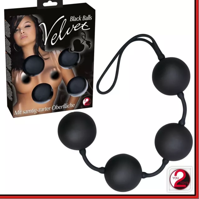 Palline Geisha Ano_Vagina sfere interne vibranti Velvet Balls 4 Black Sexy Toys