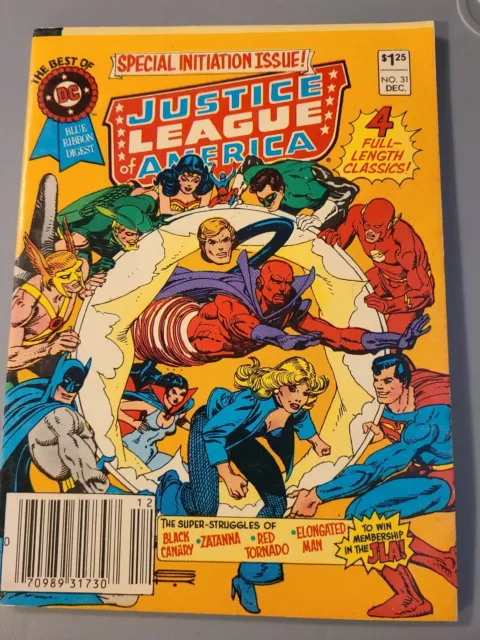 Best Of Dc Blue Ribbon Digest #31 1982 Dc Justice League- Very Good Special Iss.