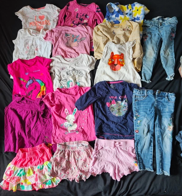Pacchetto abiti da ragazza 2-3 anni top jeans 17 articoli in tutto