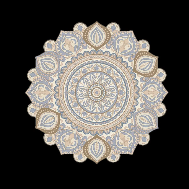 1 PC 52x52 cm Mandala Fleur Motif Stickers Muraux Chambre Salon Amovible