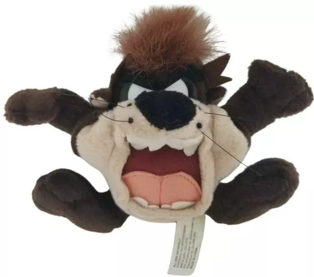 Taz Tasmanian Devil Plush Keychain Coin Purse Beanie Vintage 1998 Looney Tunes