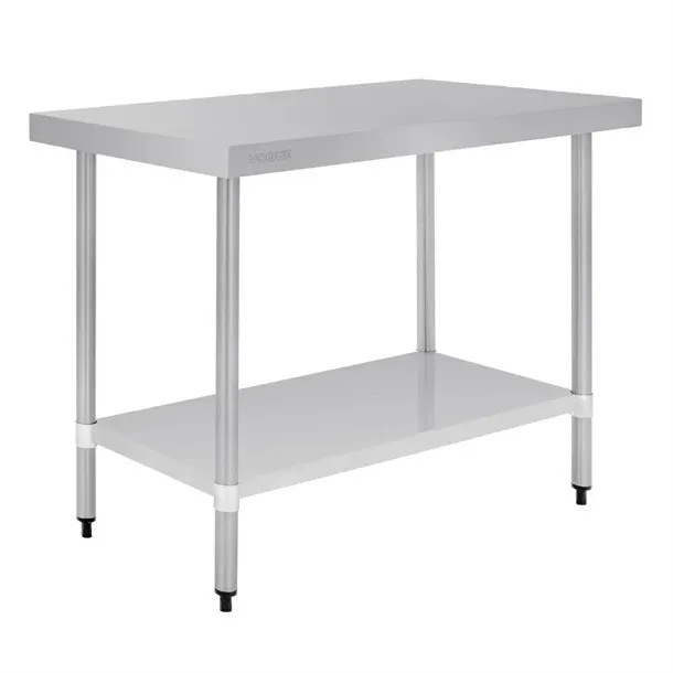 Kitchen Work Bench Stainless Steel with Undershelf Commercial 600x1200x900mm