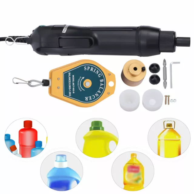 110V Manual Electric Bottle Capping Machine Handheld Bottle Cap Sealer φ10-30mm