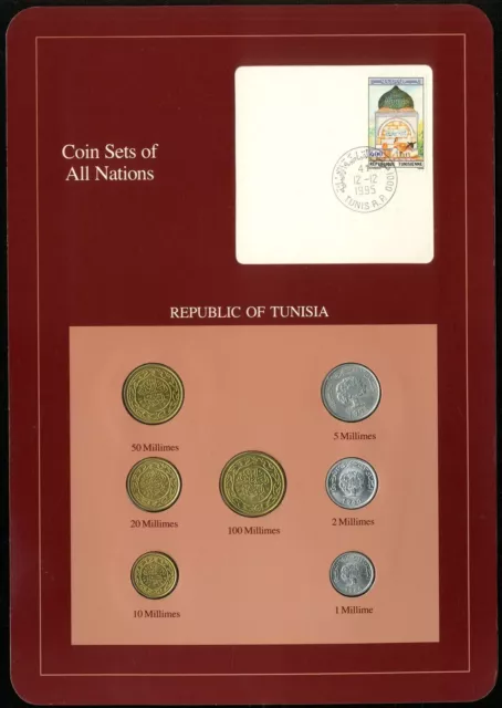 Tunisia: Coin Sets of All Nations 1960-1993 - UNC