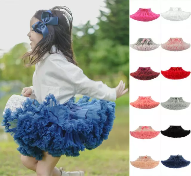 New Girls Kids Tutu Skirt Dance Tutu Petticoat Fancy Dress Ballet Fluffy layer