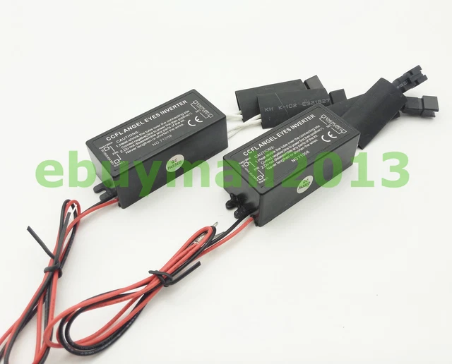 Pair CCFL Angel Eyes Inverter Spare Ballast for Car Halo Rings Demon Devil DRL