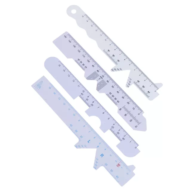 4 Types 4x/Set White Eye Straight Edge PD Ruler Pupillary Distance Rulers.ou 3