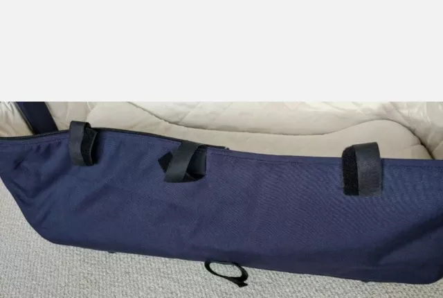 Bugaboo cameleon 3 navy classic carrycot fabric and wooden board bassinet