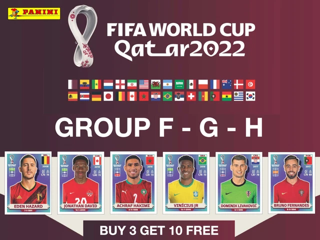PANINI FIFA WORLD Cup 2022 Sticker Collection Group F - G - H £0.99 ...