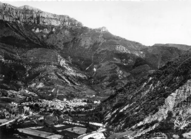 Carte CHATILLON EN DIOIS Vue panoramique aérienne Monts Glandasse Vallée du Bez