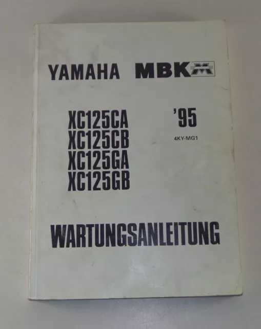 Werkstatthandbuch / Workshop Manual Yamaha MBK XC 125 CA / B / GA / B  von 1995