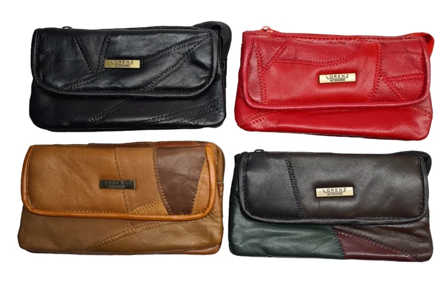 COPPIA BORSE LATERALI UNIVERSALI NEVADA IN MORBIDA VERA PELLE Colorazione Vintage Brown