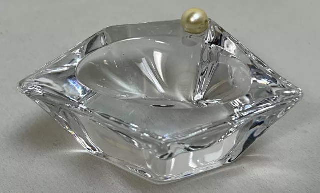 Cendrier, coupelle, vide poche en cristal de Daum France