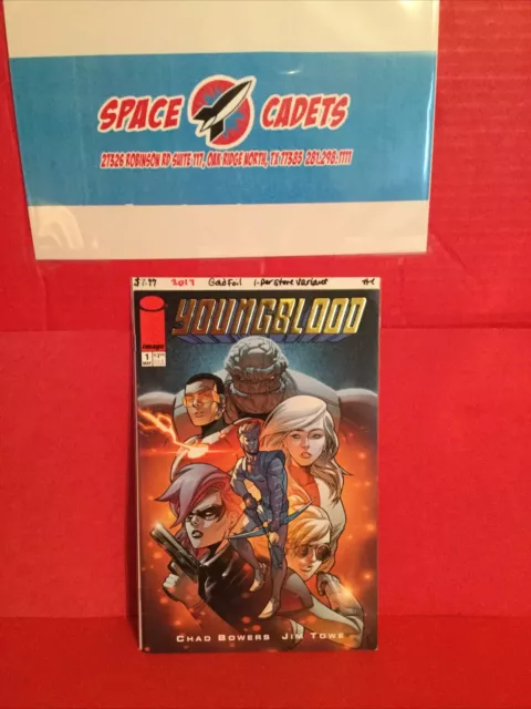 Youngblood #1 Image Comics Gold Foil 1-Per Store 2017 Chad Bowers Jim Towe FF