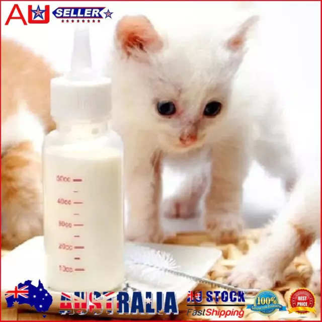 New Pet Small Dog Puppy Cat Kitten Milk Nursing Care Feeding Bottle Set  AU