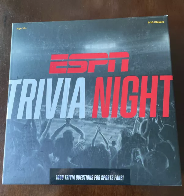 ESPN Trivia Night - A Sports Trivia Family Ages 10+ Board Game 2-10 Players