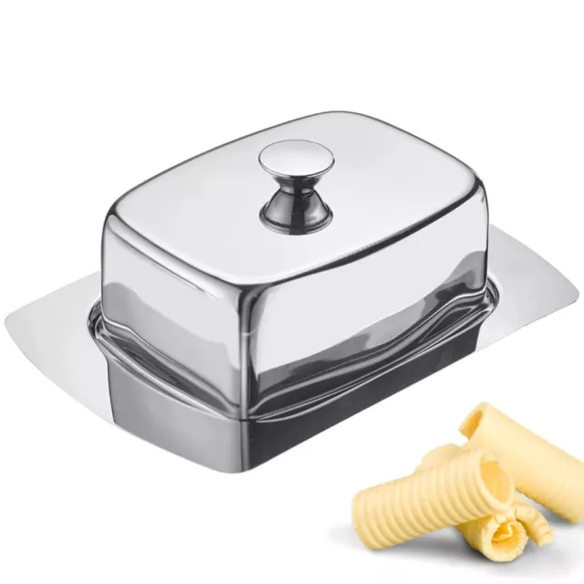 Westmark 20872260 Decorative Butter Dish Length 19 cm Stainless Steel Silver Sta