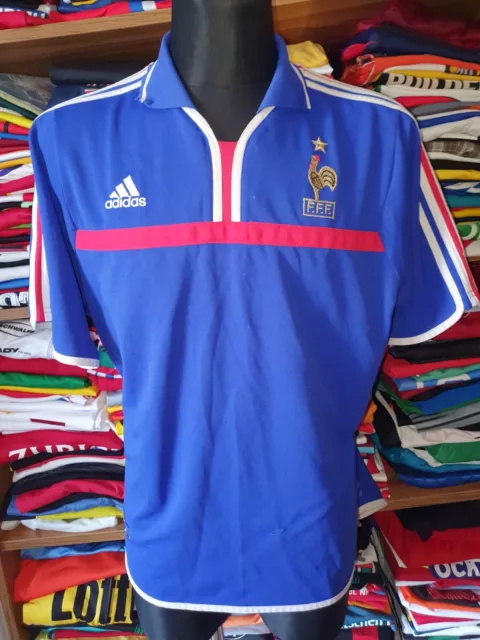 FRANCE 2000 HOME SHIRT SIZE L JERSEY CAMISETA MAILLOT TRIKOT (u841)