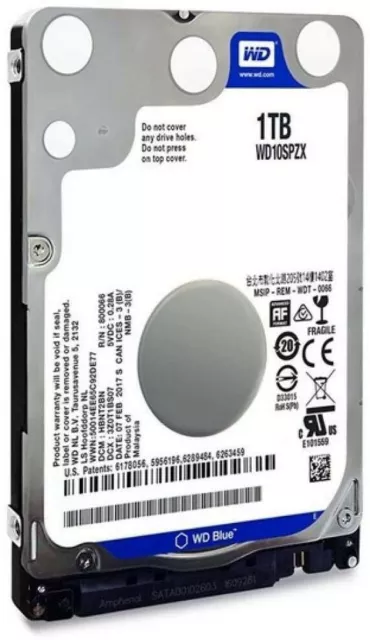 Western Digital Festplatte WD10SPZX |  1 TB | 2,5 Zoll | SATA III | 5400rpm 2