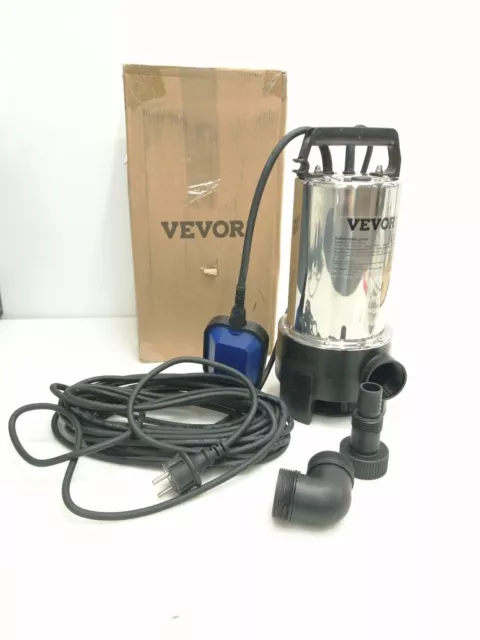 Bomba sumergible VEVOR 1100W bomba de agua sucia 230V bomba de jardín flujo...