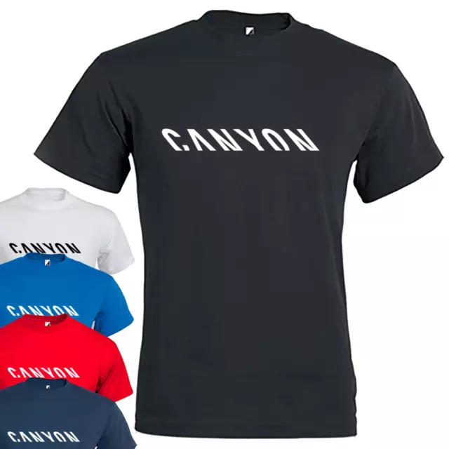 Maglietta da Uomo Canyon T shirt con stampa Maglia estiva a manica corta cotone