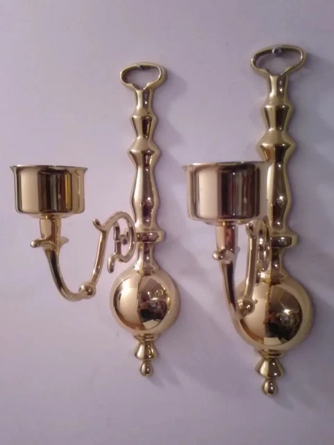 Brass wall sconce candle holder deals
