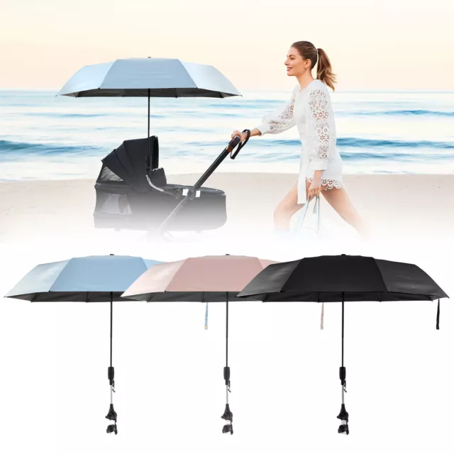 Universal Baby Stroller Umbrella 360 Degree Adjustable Pram Parasol