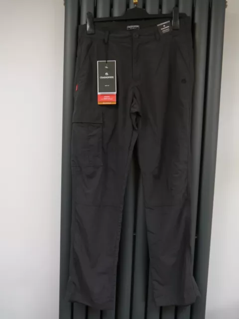 BNWT NEW Craghoppers brancogrey trousers size 30" reg 31" leg work hiking walkin