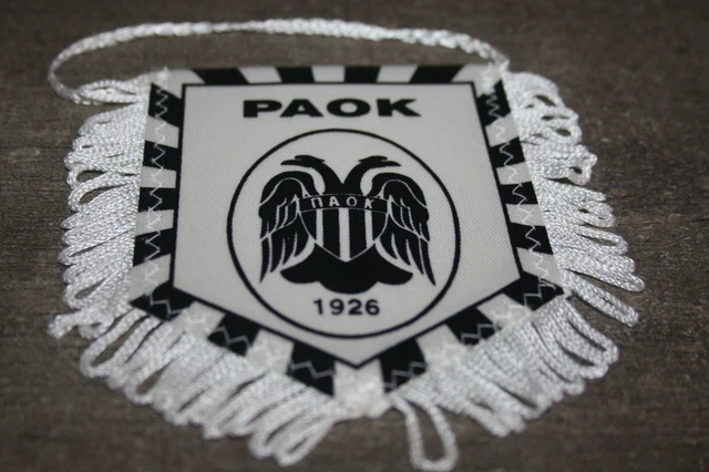 Fanion Football PAOK Salonique - Wimpel Grèce - Clubs Grecs