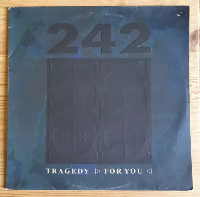 Front 242 Tragedy/For You Ltd Ed Belgium 12" Vinyl EP Red Rhino RRET10 1990