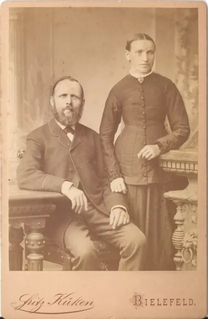 CAB photo Feines Paar - Bielefeld 1880er