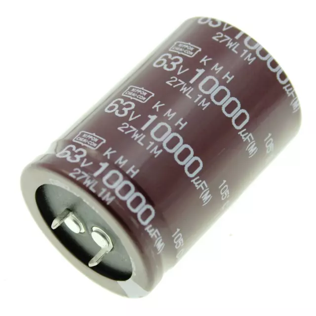 Snap-In Elko Kondensator Radial 10000µF 63V 105°C EKMH630VSN103MA50S d35x50mm 10