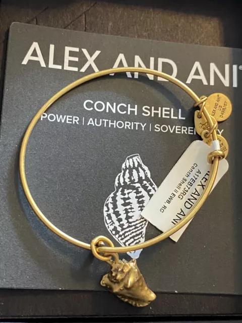 Alex And Ani Conch Shell Charm Bracelet Brand New