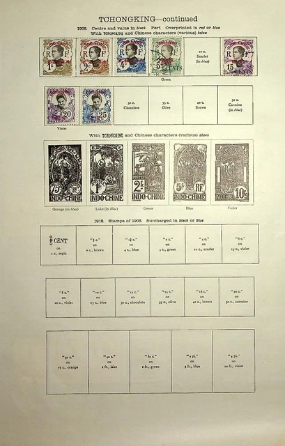 TCHONGKING/TETE: 1906-1914 Examples - Ex-Old Time Collection - 2 Sides (56738)