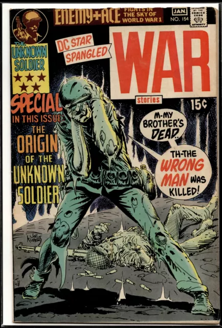 1971 Star Spangled War Stories #154 DC Comic