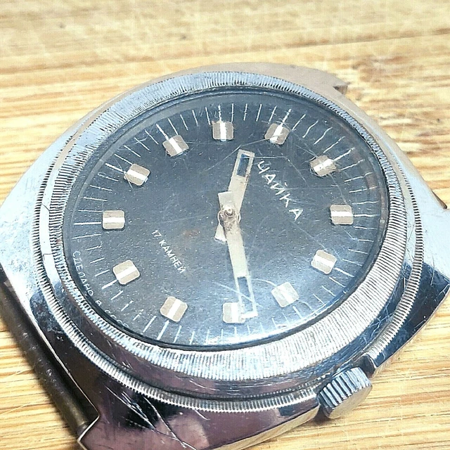 RARE MONTRE HOMME Vintage Citizen Crystron Quartz Facetted Glass Day