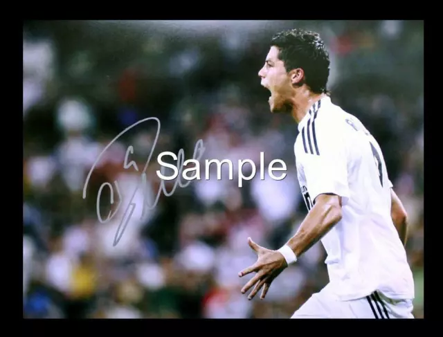 7x5 Signed Christiano Ronaldo Real Madrid Autographed Photo Picture Memorabilia1 2