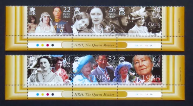 Isle of Man - 2000 - Queen Mother - SG 875/880 - MNH Set