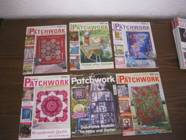 Sammlung 26 Zeitschriften Quilt Patchwork Magazine +Buch Patchwork-Quilt Journal 3