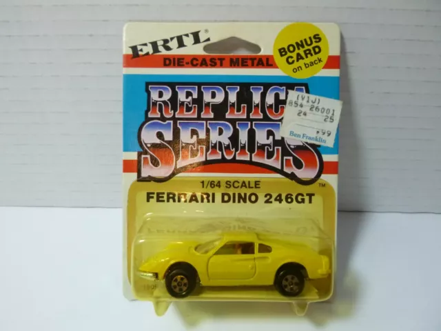 Vintage ERTL Replica Series 1:64 Diecast - FERRARI DINO 246GT - MOC