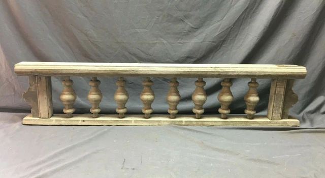 Antique Victorian Porch Gingerbread Spindle Span Gray Architectural Old 811-20B