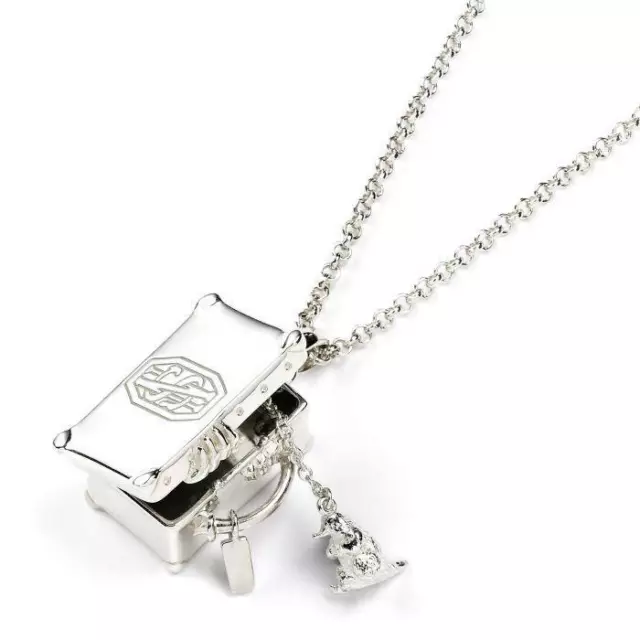 Official Sterling Silver Harry Potter Fantastic Beast Niffler Suitcase Necklace