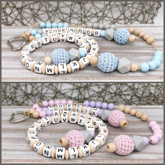 Rechenkette ABC-Kette Zählkette mit Name Mädchen Geschenk Einschulung